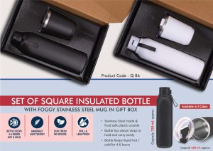 2-in-1 Insulated Bottle & Mug Set - Q86